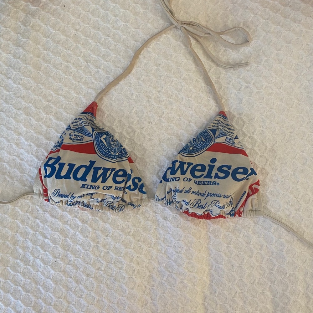 Vintage Budweiser Swim Bikini Top